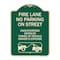 Signmission No Parking on Street Unauthorized Vehicles Towed at Vehicle Owners Expense, A-DES-G-1824-23690 A-DES-G-1824-23690 - alternate 1